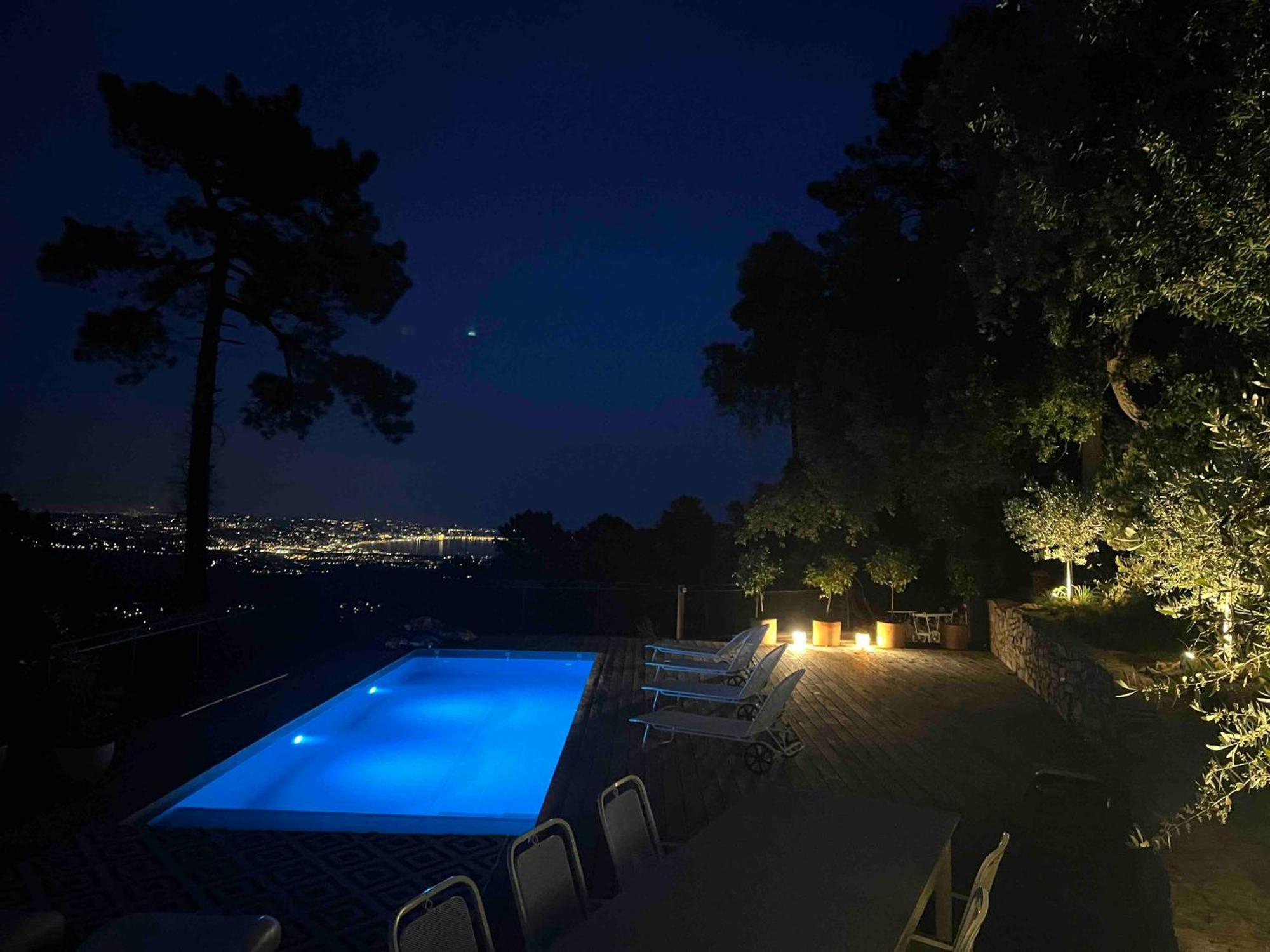 Villa Ormarine, Vue Exceptionnelle Sur La Baie De Cannes Et Le Mercantour Les Adrets-de-l’Estérel Exterior foto